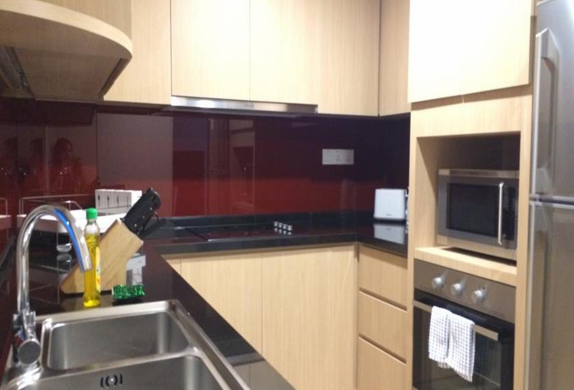 胡志明市萨默塞特酒店 外观 照片 A typical kitchen in a condominium